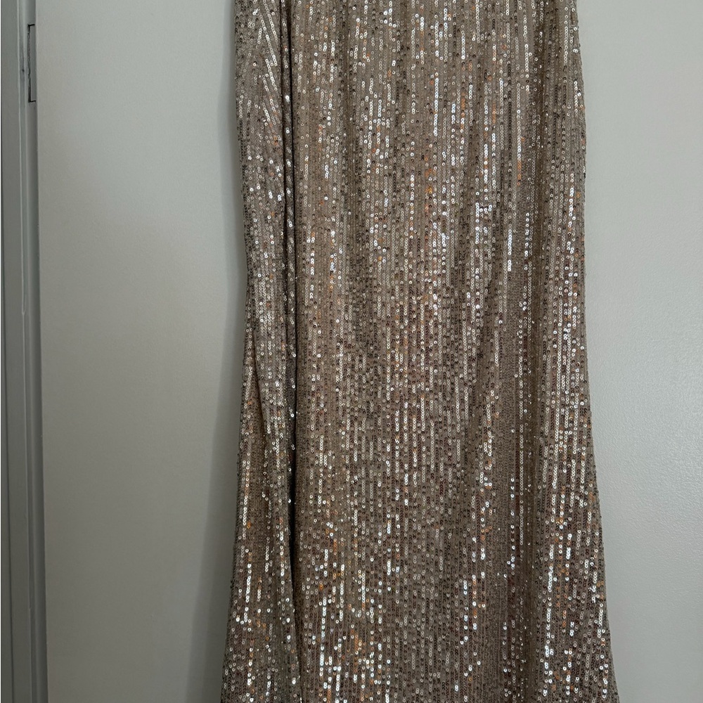 Old Navy Bronze Sequin Maxi Skirt